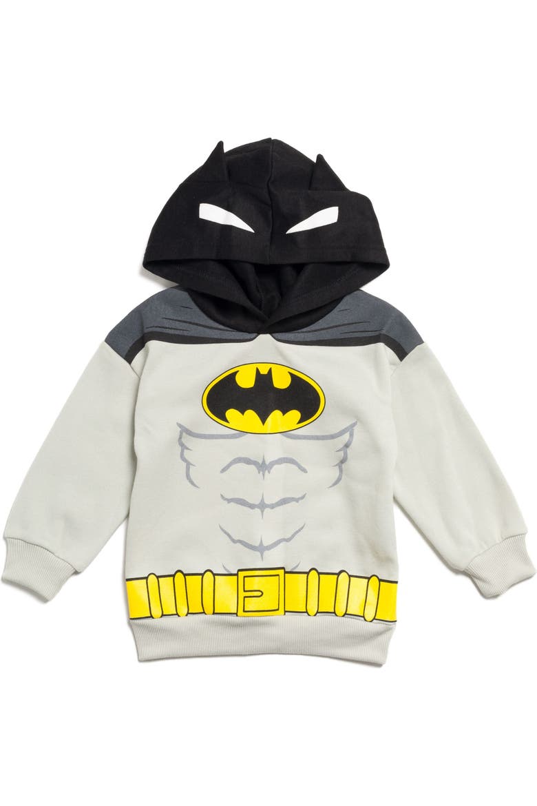 Justice League Batman Fleece Hoodie and Pants Set, Alternate, color, Batman Grey Black