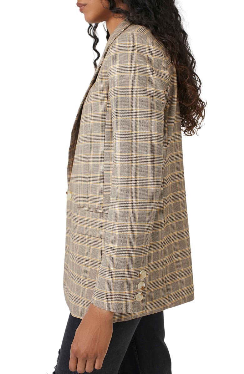 Free People Crosby Plaid Blazer, Alternate, color,