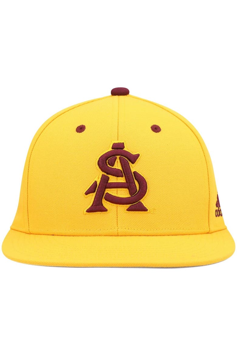 Men's adidas Gold Arizona State Sun Devils On-Field Baseball Fitted Hat, Alternate, color, Gold