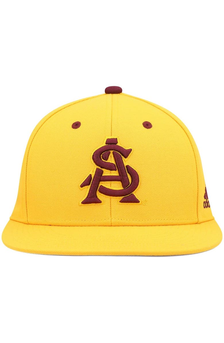 adidas Men's adidas Gold Arizona State Sun Devils On-Field Baseball Fitted Hat, Alternate, color, 
