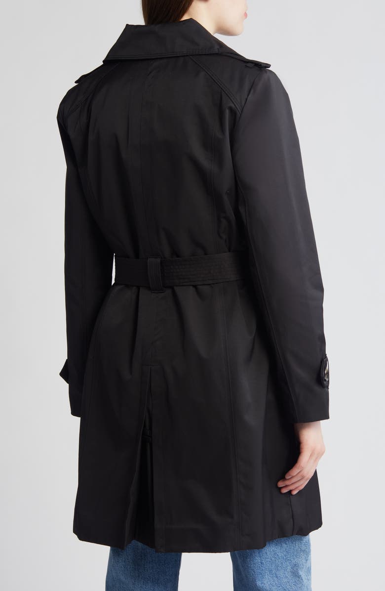London Fog Water Repellent Belted Trench Coat, Alternate, color,