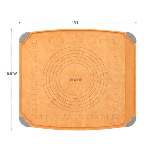 Eli Home Multi-purpose Baking &  Pastry Board  18" X 15" In Brown