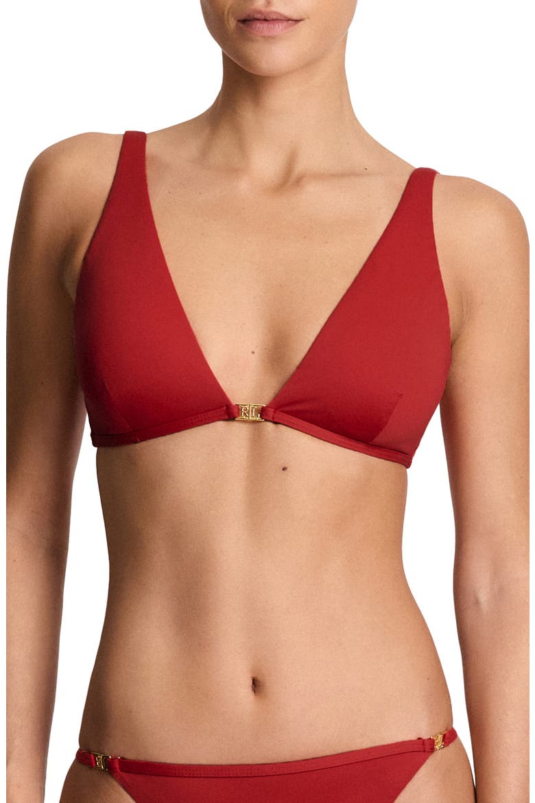 Triangle Bikini Top, Main, color, CRUISING RED