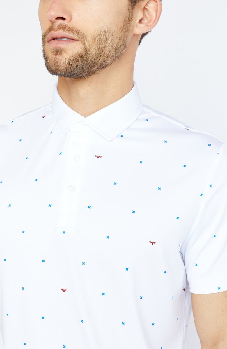Redvanly Grant Geo x Bee Golf Polo, Alternate, color,