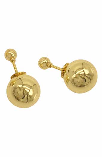 Adornia Double-Sided Ball Earrings
