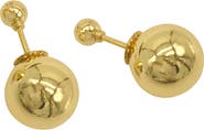 Adornia Double-Sided Ball Earrings