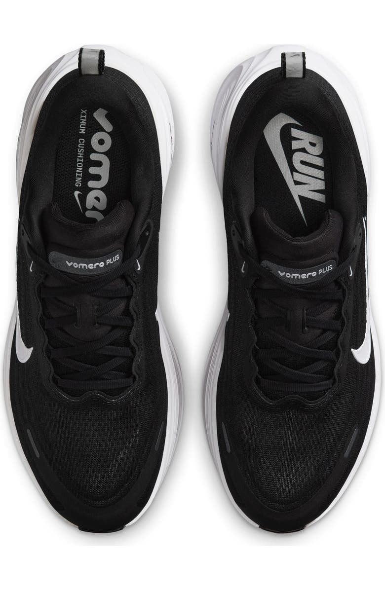 Nike Vomero Plus Running Shoe, Alternate, color, 002 Black/White