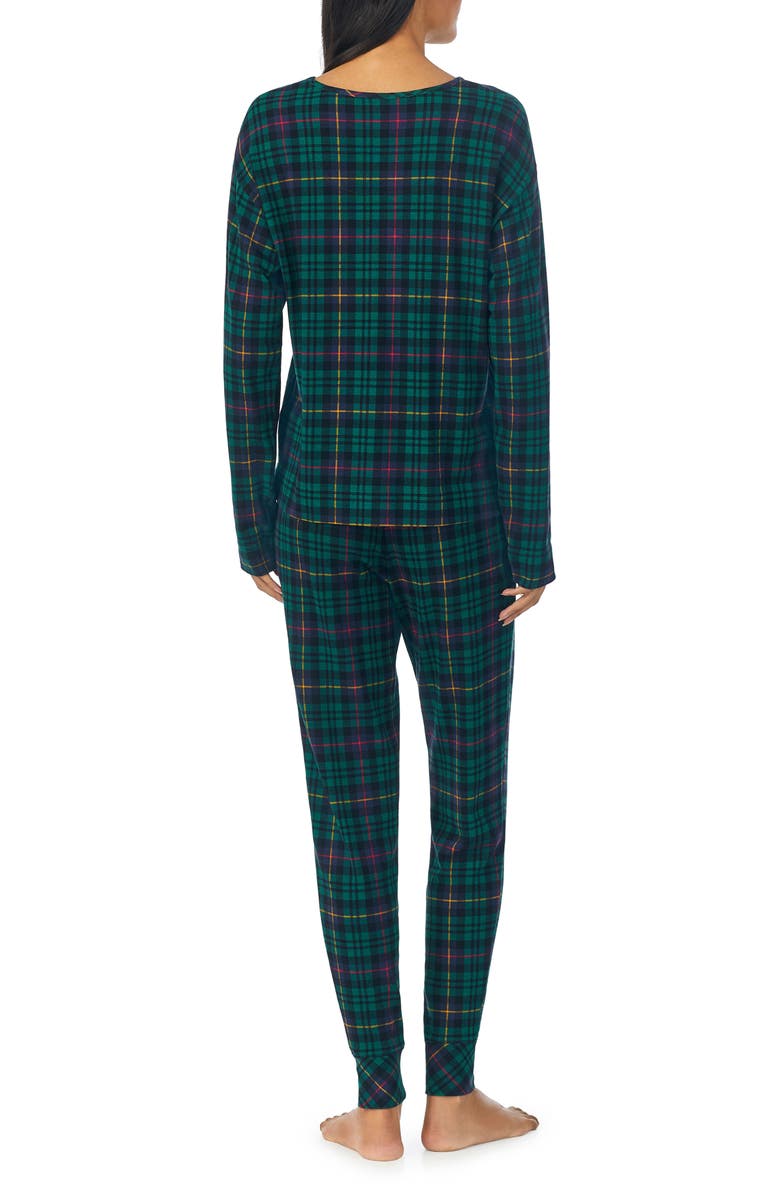 Lauren Ralph Lauren Plaid Cotton Blend Jogger Pajamas, Alternate, color, 