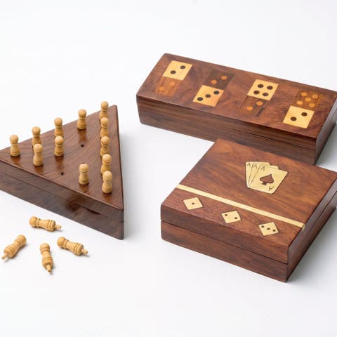Artisan Wooden Game Room Set Of 3