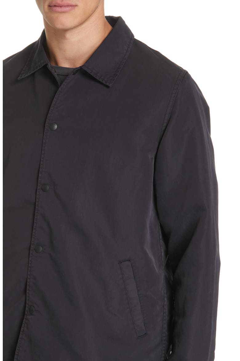 66 Nylon Coach's Jacket, Alternate, color, BLACK