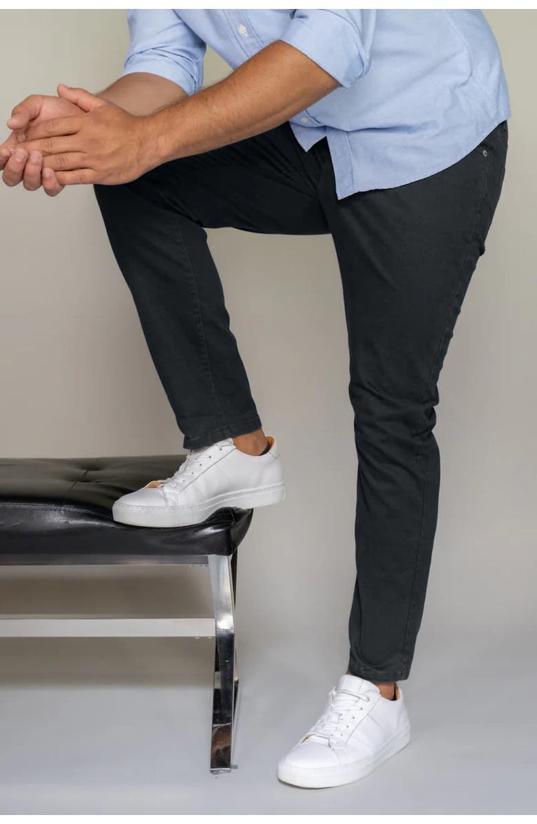 Peter Manning Italian 5-Pocket Pants, Alternate, color, Black
