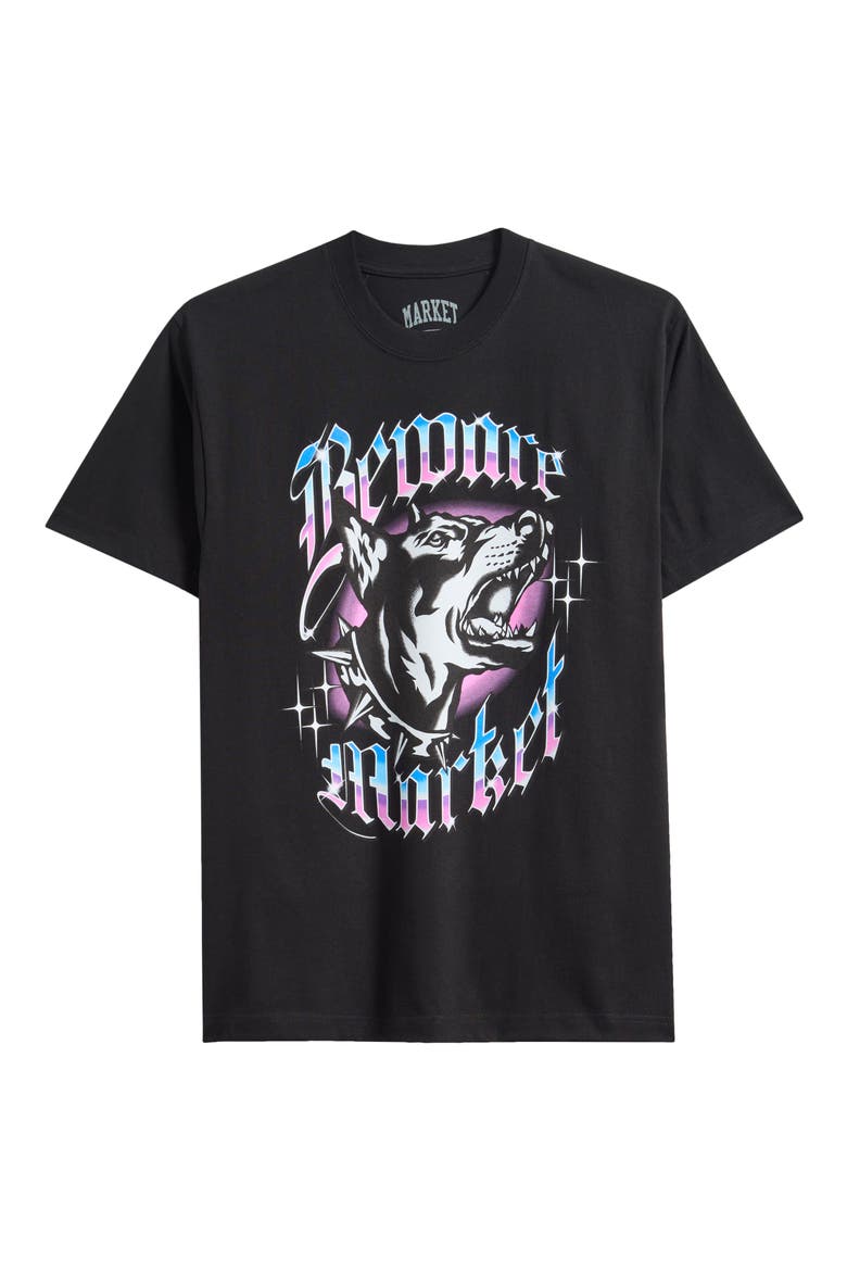 Doberman Graphic T-Shirt (Nordstrom Exclusive), Alternate, color, BLACK