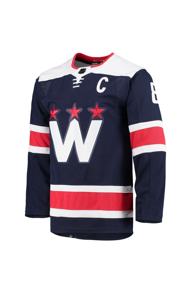 adidas Men's adidas Alexander Ovechkin Navy Washington Capitals Alternate Primegreen Authentic Player Jersey, Alternate, color, 
