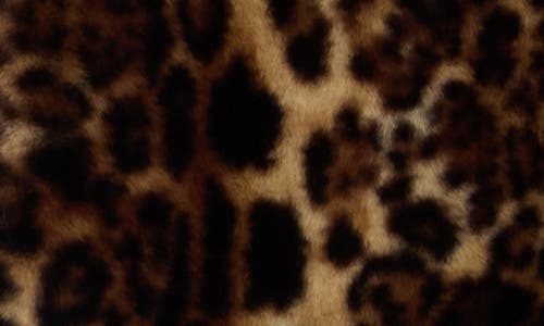 Bernardo Leopard Print Faux Fur Coat In Multi