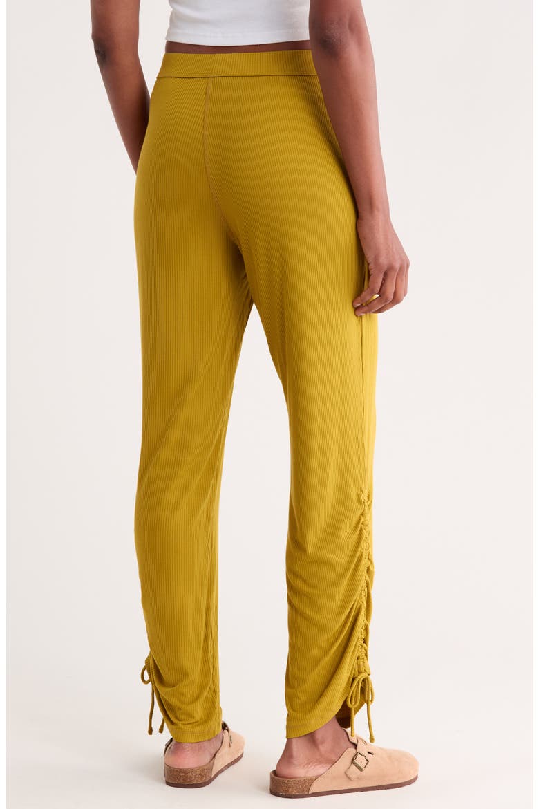 Vyanna Rib Lounge Pants, Alternate, color, BRIGHT OLIVE
