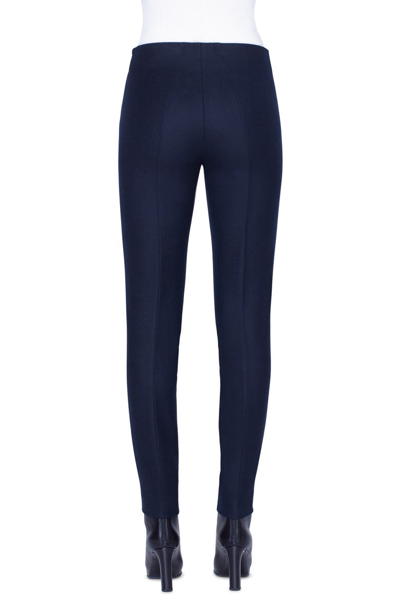 Akris Melissa Stretch Wool Flannel Pants, Alternate, color, 