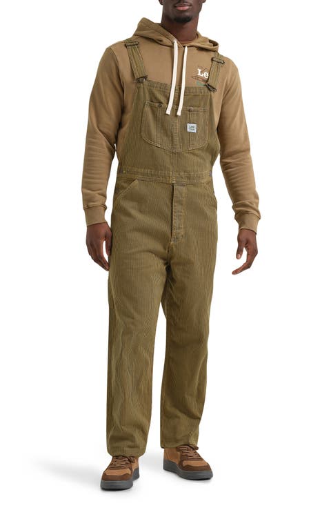 Railroad Stripe Workwear Bib Overalls