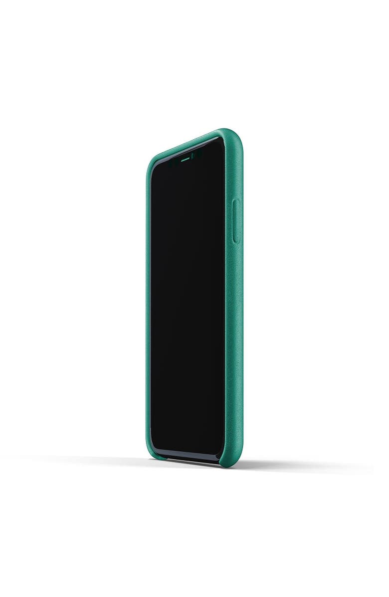 MUJJO Full Leather Case for iPhone 11, Alternate, color, Green