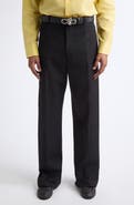 Bottega Veneta Light Wool Grain de Poudre Straight Leg Pants