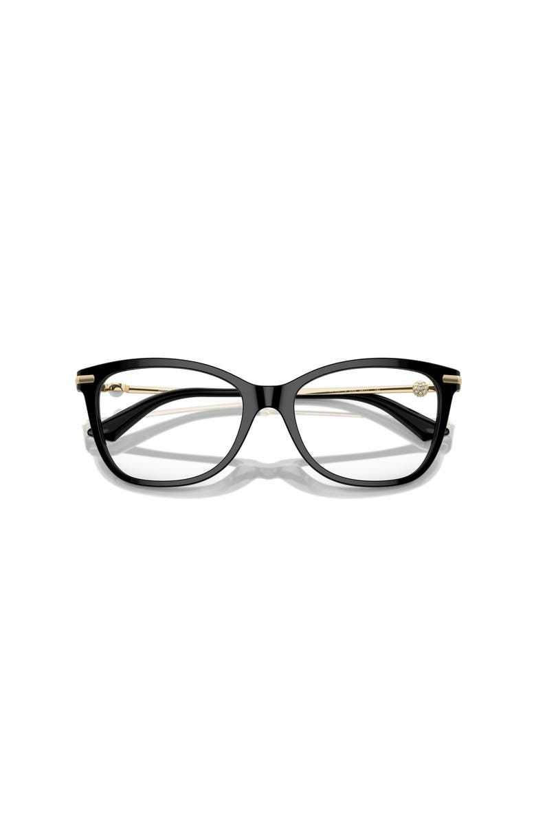 Jimmy Choo 52mm Rectangle optical glasses, Alternate, color, Black