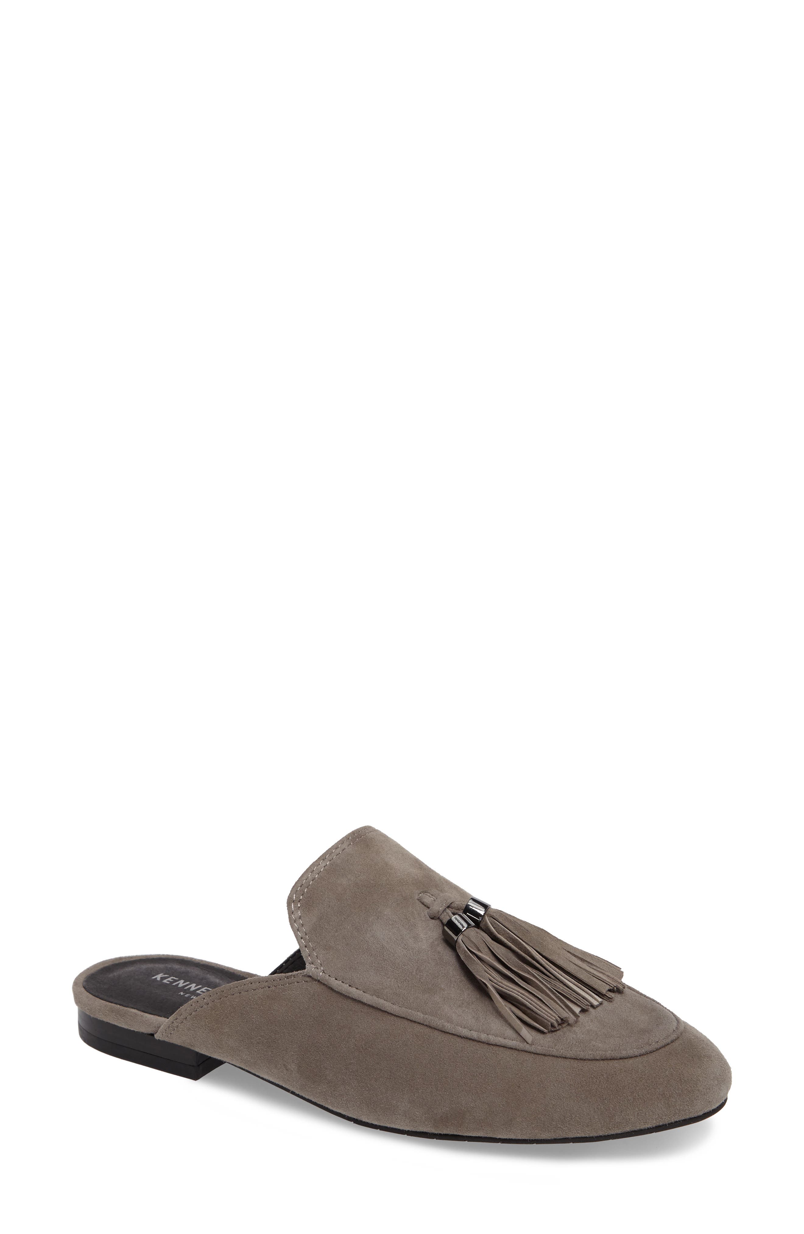 Whinnie Loafer Mule, Main, color, ELEPHANT SUEDE