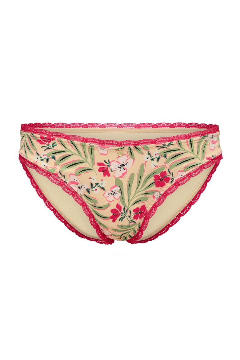Elsie Bikini Panties, Alternate, color, Tropical beige