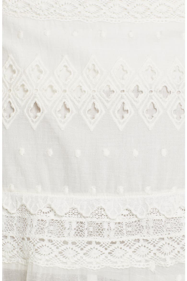 Embroidered Miniskirt, Alternate, color, IVORY