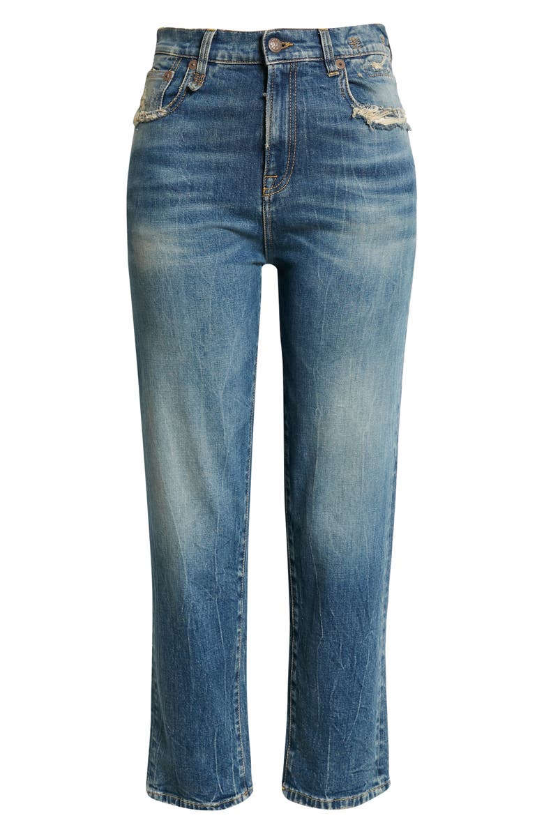 R13 Shelley Slim Straight Leg Jeans, Alternate, color,