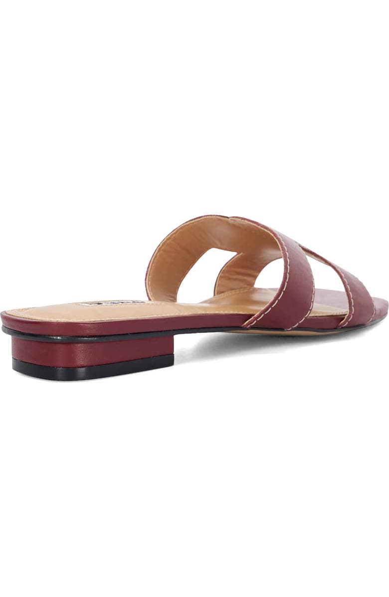 Dune London Loupe Slide Sandal, Alternate, color, Burgundy