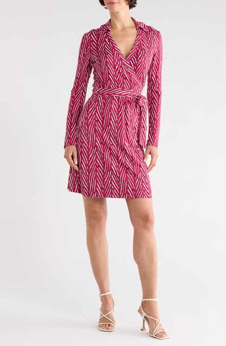 Diane von Furstenberg Jeanne Long Sleeve Wrap Dress