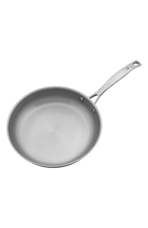 Henckels Cutlery Clad 10-inch Frying Pan With Lid In Silver