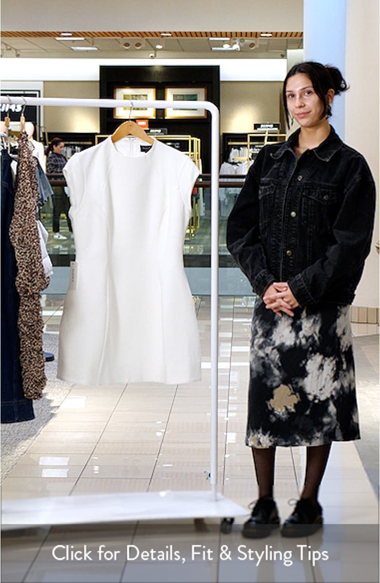 Delphi Mock Neck Cap Sleeve Minidress, sales video thumbnail