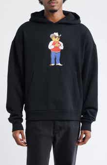 MARKET Hee Haw Bear Cotton Graphic Hoodie