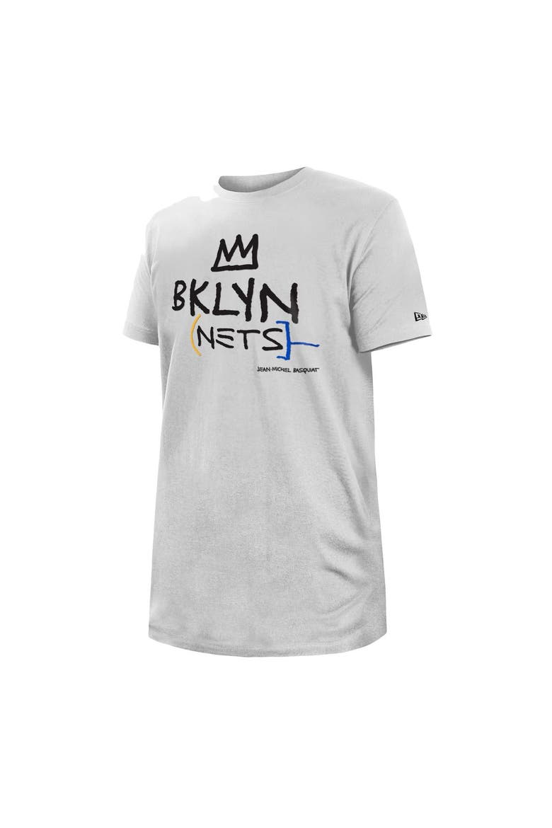 Men's New Era White Brooklyn Nets 2022/23 City Edition Big & Tall T-Shirt, Alternate, color, White