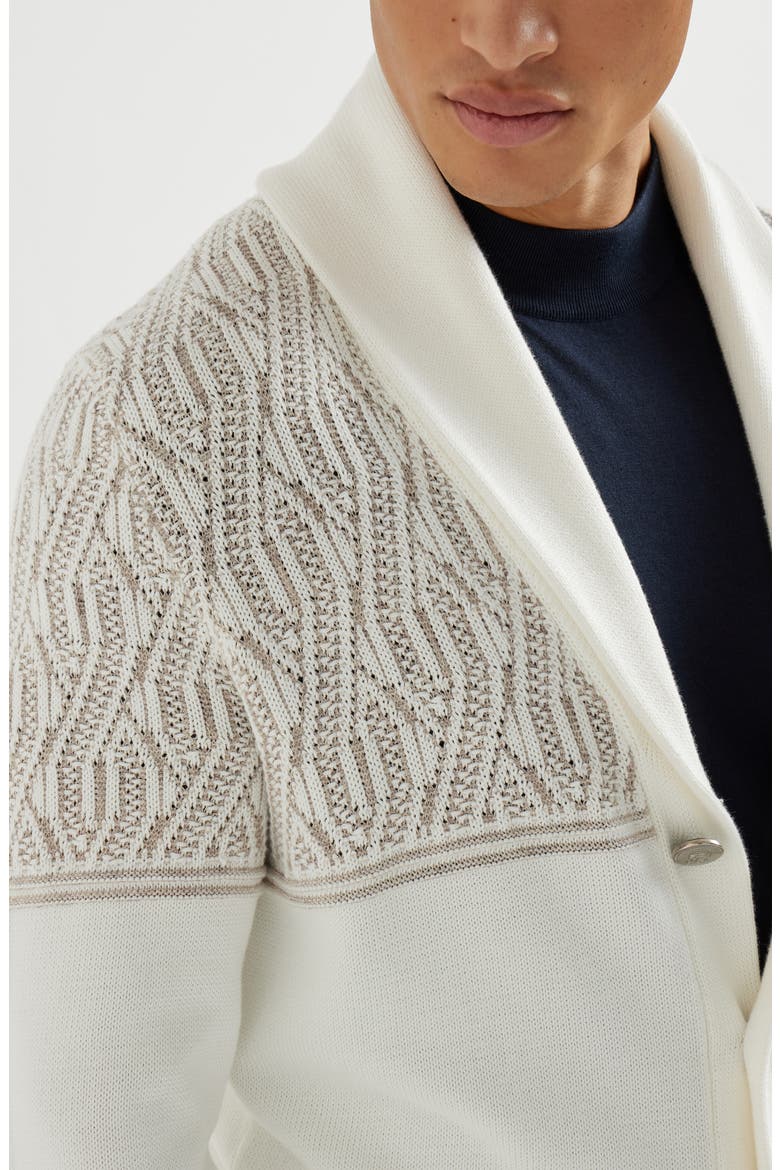 Jacquard cardigan, Alternate, color, Panama