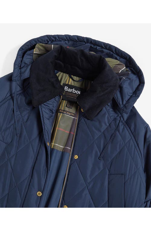 Barbour Cookston Quilted Coat With Removable Hood
