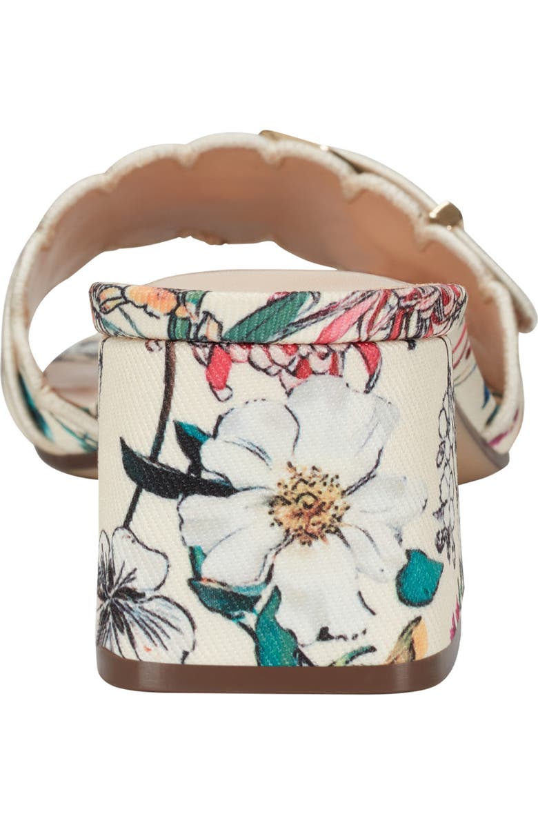 UNISA Vinley Denim Buckle Scalloped Slide Sandal, Alternate, color,