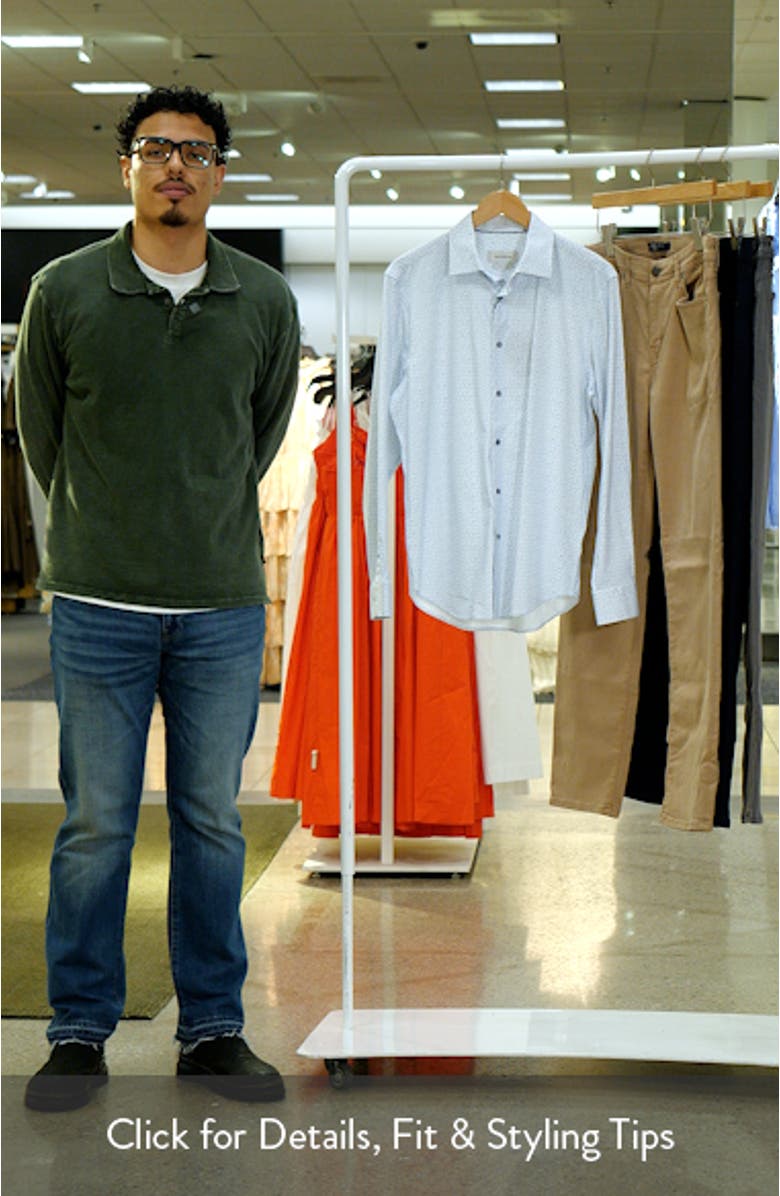 James OoohCotton<sup>®</sup> Leaf Print Button-Up Shirt, sales video thumbnail