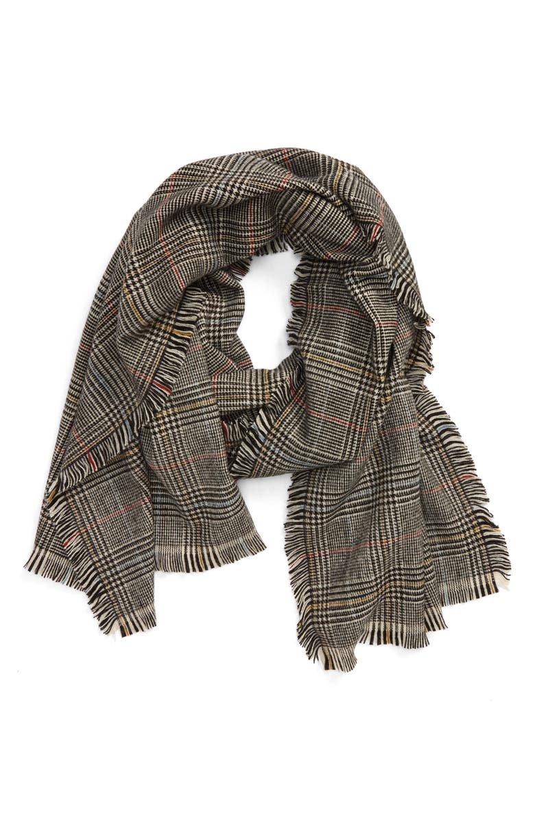 Madewell Siddington Plaid Scarf, Main, color, 