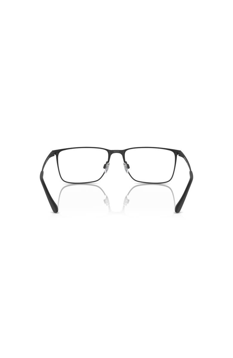 Giorgio Armani 55mm Rectangle optical glasses, Alternate, color, Black