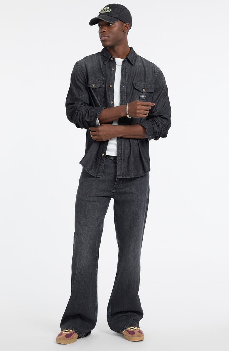 GUESS JEANS Regular Fit Denim Button-Up Shirt, Alternate, color, 