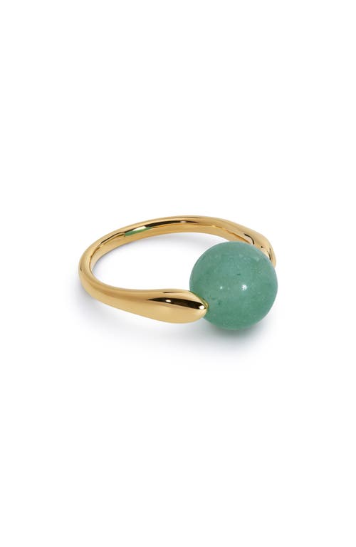 Monica Vinader X Kate Young Round Stone Ring In Multi