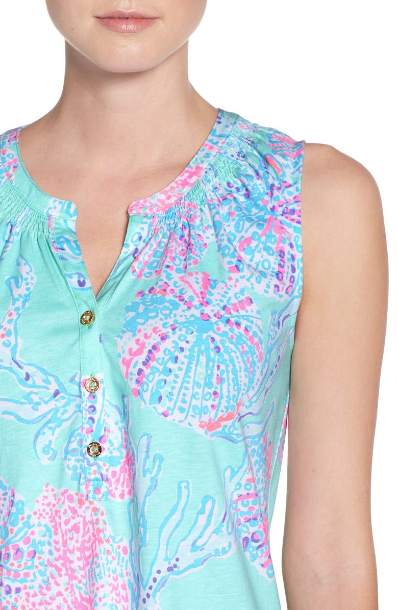 Lilly Pulitzer<sup>®</sup> 'Essie' Cotton & Modal A-Line Dress, Alternate, color, 