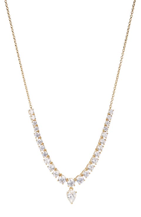RSVP Cubic Zirconia Tennis Necklace