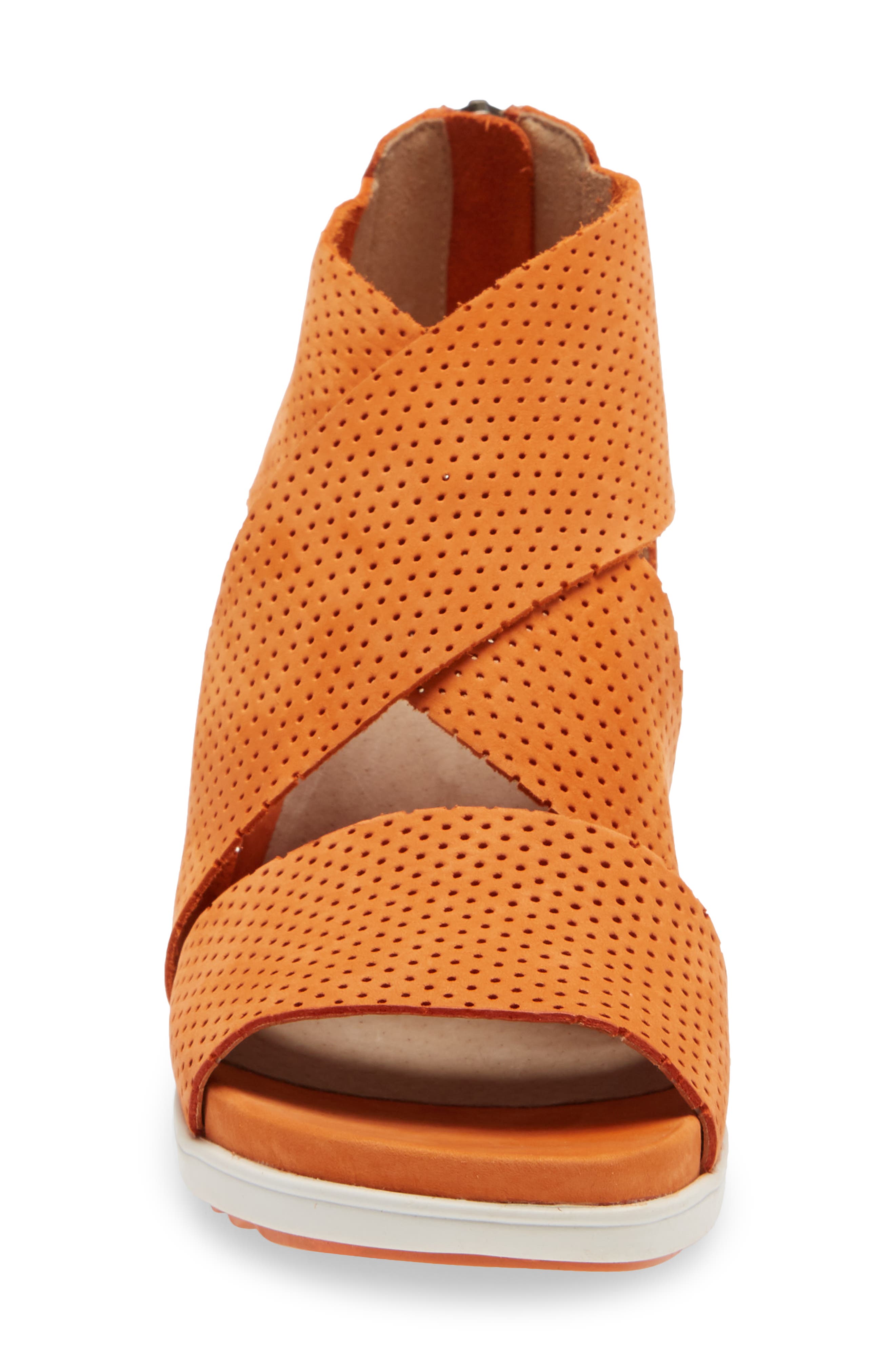 Voice Wedge Sandal, Alternate, color, MANDARIN TUMBLED NUBUCK
