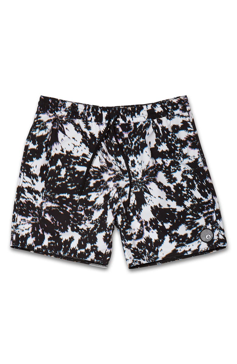 Volcom Earthly Delight Floral Swim Trunks, Main, color,