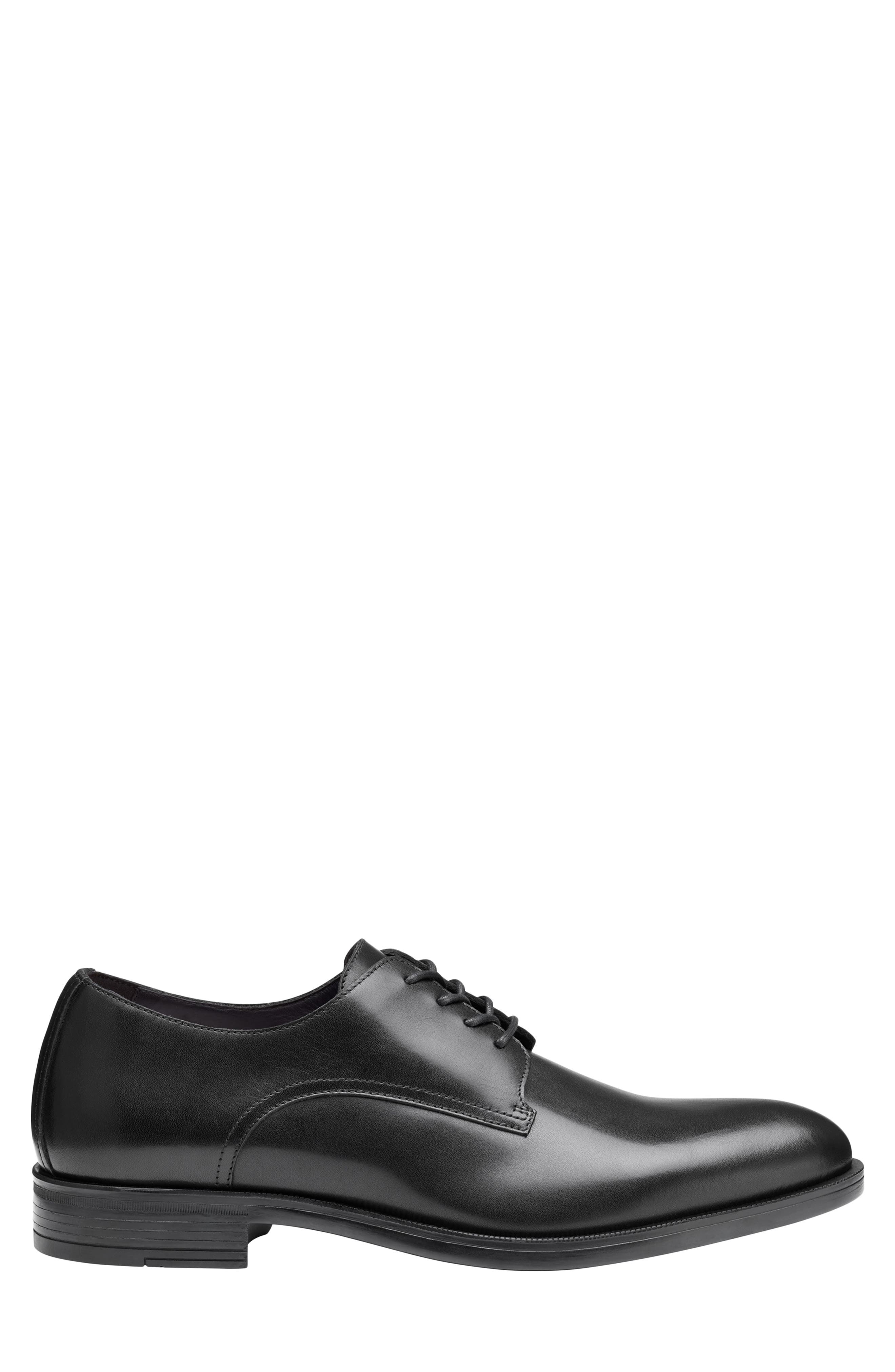 Johnston & Murphy Conlin Plain Toe Oxford, Alternate, color, Black Full Grain