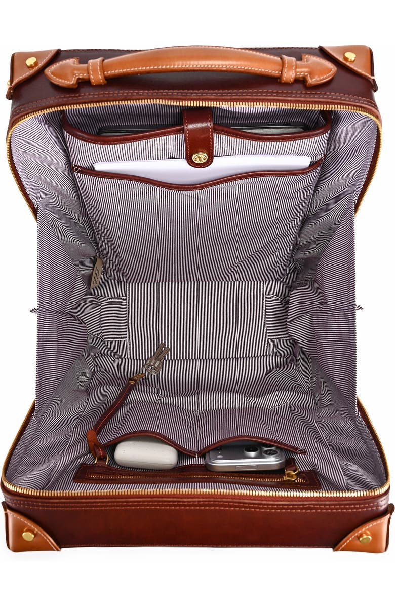 OLD TREND Speedwell Small Leather Trunk Backpack, Alternate, color, Brown