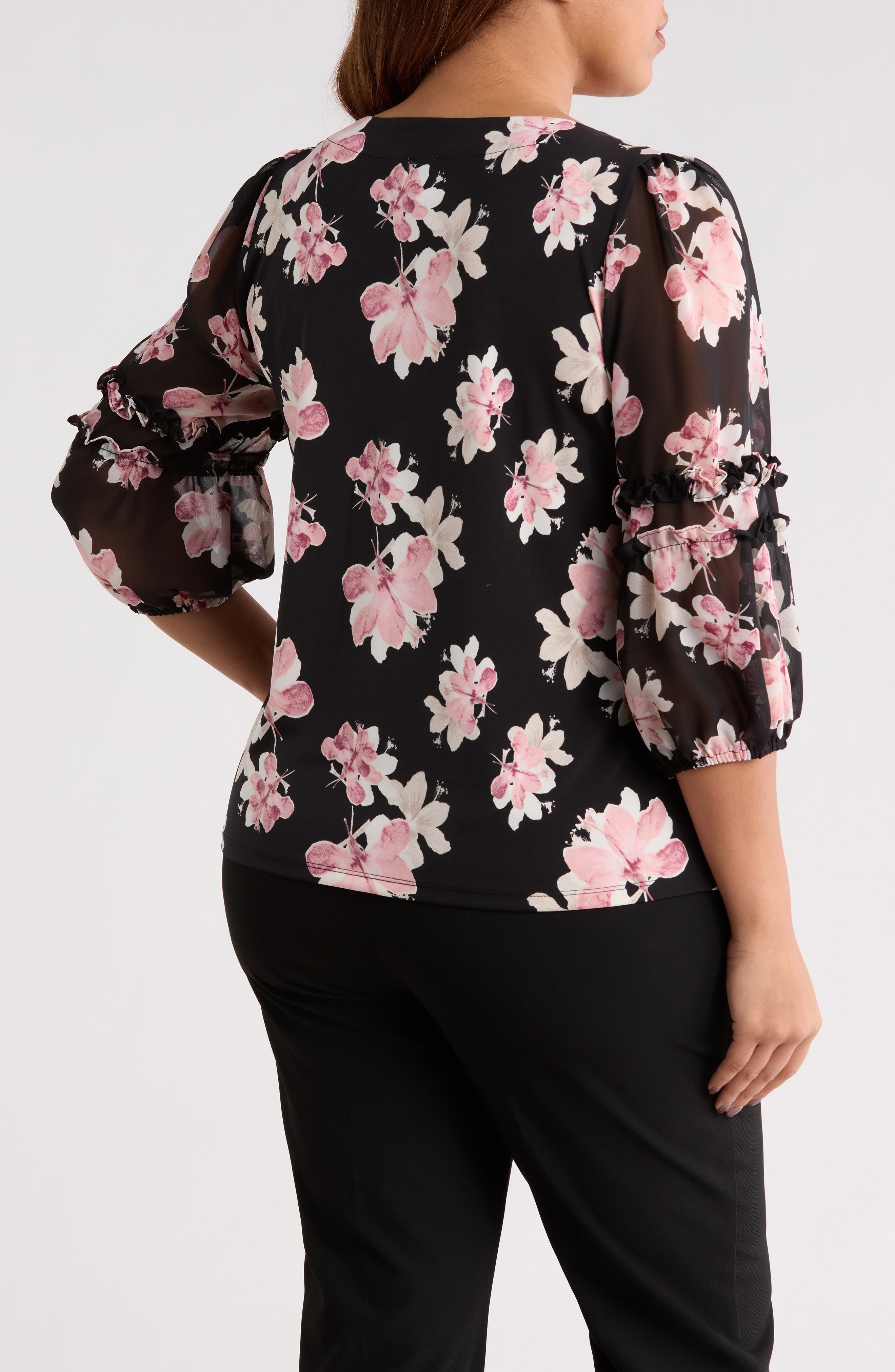 Floral Ruffle Top - image 2