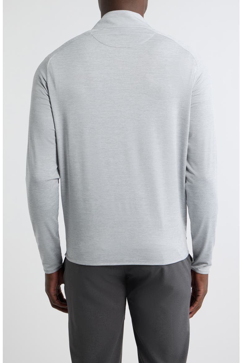 Crown Crafted Stealth Stripe Performance Quarter Zip Pullover, Alternate, color, GALE GREY